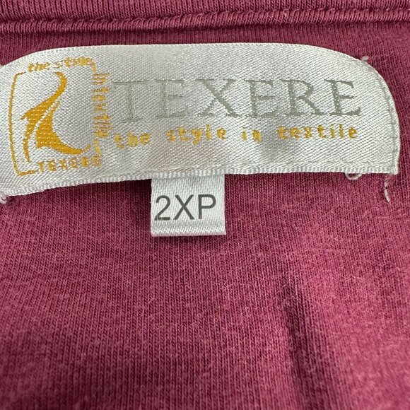 Texere Women's Swoop Neck Long Sleeved Blouse Size 2XP Petite Purple - Picture 4 of 6